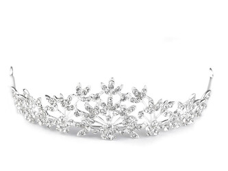 Štrasová korunka do vlasů s očky - 1 ks - crystal