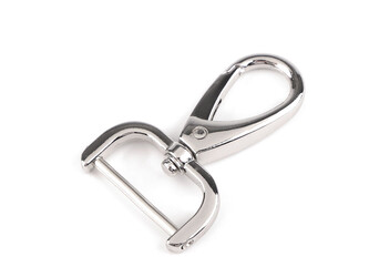 Kovová karabina s obrtlíkem se šroubovacím průvlekem 26 mm - 10 ks - 1 nikl