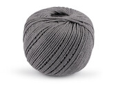 Bavlněná příze macrame Ø2 mm rozčesávací - 1 ks - 17 šedá