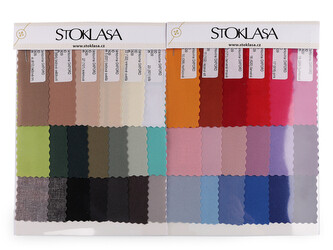 Vzorkovníky látek - minky, plátno, kočárkovina, teplákovina, velvet, tyl, šifon - 1 ks - 380839 viz foto kočárkovina