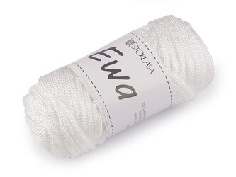 Pletací a háčkovací příze macrame Ewa Ø4 mm 90 g - 1 ks - 2 Off White
