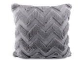 Povlak na polštář chevron 45x45 cm - 2 ks - 4 šedá