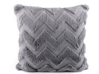 Povlak na polštář chevron 45x45 cm - 2 ks - 4 šedá