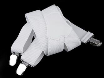 Šle šíře 3,5 cm délka 120 cm - 1 ks - 7 bílá