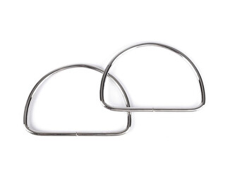 Kovová ucha na tašky - 2 ks - 1 nikl