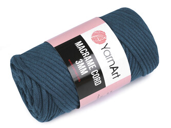 Pletací příze Macrame Cord 250 g - 1 ks - 12 (789) petrolejová