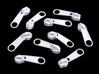 Jezdec ke spirálovým zipům No 3 BX - 50 ks - 501 bílá