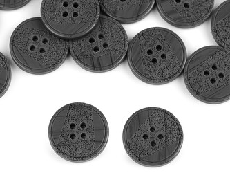 Knoflík laser velikost 24", 28", 32", 36" - 50 ks - 12 (36") šedá