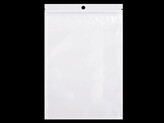 Uzavíratelný sáček se závěsem 16x24 cm - 100 ks - bílá transparent