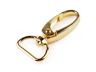 Kovová karabina s obrtlíkem průvlek 20 mm - 100 ks - 8 zlatá světlá