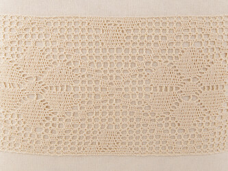 Povlak na polštář s paličkovanou krajkou 45x45 cm - 2 ks - 2 režná světlá