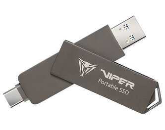 PATRIOT Viper Portable PVP30 SSD 512GB Type A+C /  USB 3.2 Gen 2 / šedá