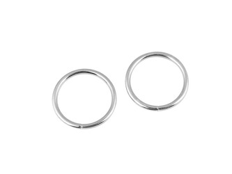 Kroužek Ø20 mm nerez - 20 ks - 1 nikl