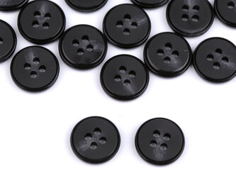 Knoflík s jemnou patinou velikost 24", 28", 32", 36", 40" - 20 ks - 6 (24") černá