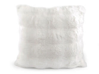 Povlak na polštář kožešinový 45x45 cm - 1 ks - 1 bílá