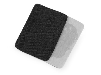 Nažehlovací záplaty riflové 5,3x7,9 cm - 10 ks - 7 černá