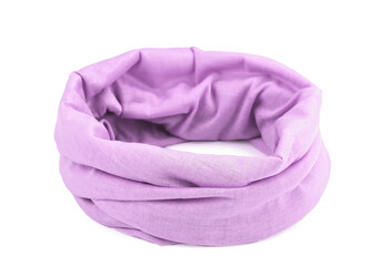 Multifunkční šátek pružný, bezešvý, jednobarevný - 10 ks - 18 fialová orchidej