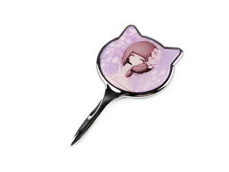 Kosmetické zrcátko - 1 ks - 8 fialová sv.