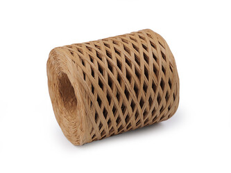 Lýko rafie k pletení tašek šíře 5-8 mm - 1 ks - 2 hnědá přírodní