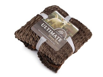 Deka beránek  150x200 cm - 1 ks - 2 hnědá