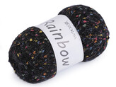 Pletací příze mohérová Rainbow 100 g - 1 ks - 8 (21-2) černá