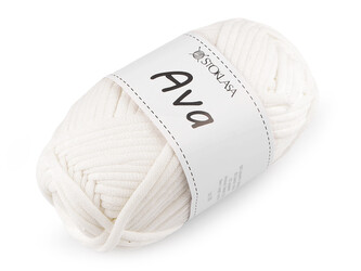 Pletací příze Ava / kulatá k výrobě tašek a košíků 100 g - 1 ks - 1 Off White