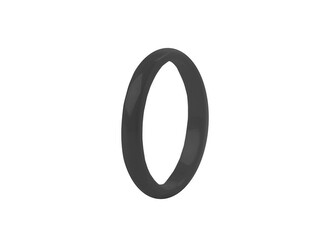 Keramický prsten dámský i dívčí - 1 ks - 16 (8) černá