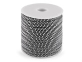 Oděvní šňůra s duší Ø4 mm - 1 ks - 1 bílá černá