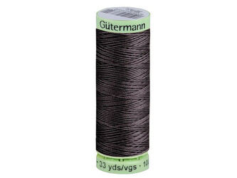 Polyesterové nitě Gütermann Jeans návin 30 m - 1 ks - 036 šedočerná tm.