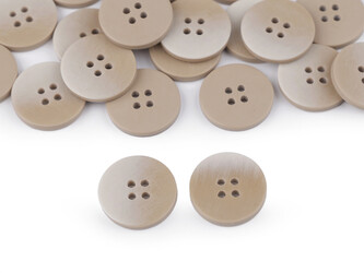 Knoflík ombré velikost 34", 40", 44" - 50 ks - 7 (34") béžová světlá