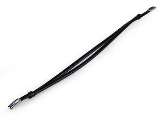 Dámský / dívčí pásek šíře 1 cm - 1 ks - 6 černá broušený kámen