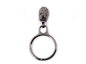 Jezdec ke spirálovým zipům No 3 s kroužkem - 100 ks - 3 nikl černý