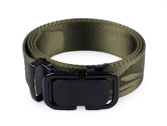 Oboustranný pásek šíře 3,8 cm s automatickým zapínáním - 1 ks - 1 zelená khaki