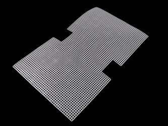 Plastová kanava / mřížka na kabelku - 1 ks - bílá