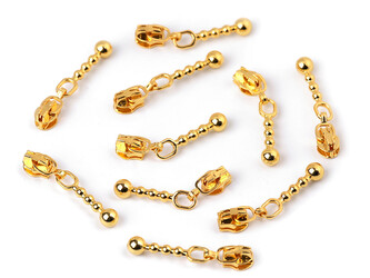 Jezdec ke spirálovým zipům No 3 - 10 ks - 4 žluté zlato