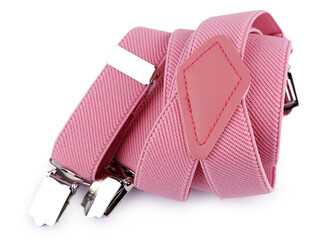 Dětské šle jednobarevné - 1 ks - 6 růžová sv.