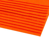Látková dekorativní plsť / filc 20x30 cm - 2 ks - 2 (F59) oranžová reflexní
