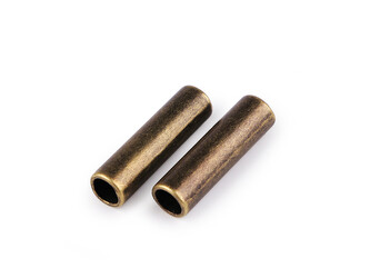 Kovová koncovka na šňůru Ø5,6 mm / ozdoba - 100 ks - 4 staromosaz