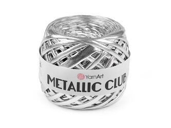 Pletací příze Metallic Club 180 g - 1 ks - 1 (8102) stříbrná lesk