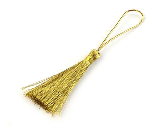 Střapec délka 50 mm - 10 ks - 2 zlatá