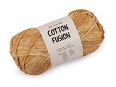 Bavlněná pletací příze Cotton Fusion 100 g - 1 ks - 1 (3642) béžová velbloudí