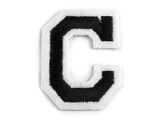 Nažehlovačka písmena - 10 ks - 3 "C" černá