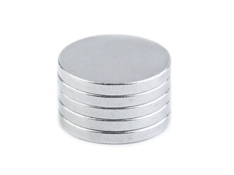Magnet Ø15 mm velmi silný - 10 ks - nikl