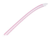 Pravítko / křivítko ohebné k tvarování bočních a krokových švů - 1 ks - 2 transparent růžová