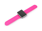 Magnetický jehelníček na ruku - srdce, obdélník - 1 ks - 6 pink obdélník