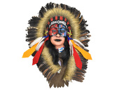 Závěsná dekorace Indiánská náčelnice 50 cm - var. A