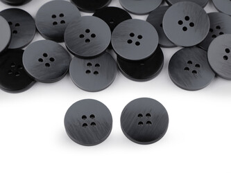 Knoflík ombré velikost 34", 40", 44" - 50 ks - 9 (34") šedá