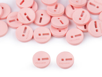 Knoflík Fashion velikost 18" - 100 ks - 2 pudrová