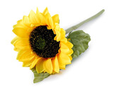 Umělá slunečnice - 1 ks - žlutá