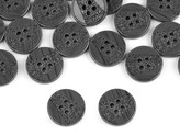 Knoflík laser velikost 24", 28", 32", 36" - 50 ks - 10 (28") šedá
